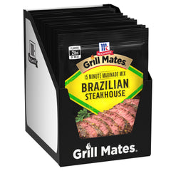 McCormick Grill Mates Brazilian Steakhouse marinade bottle ready for quick beef flavor