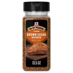McCormick Grill Mates Brown Sugar Bourbon seasoning jar for pork.