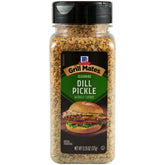 McCormick Grill Mates Dill Pickle seasoning bottle front for bold burgers