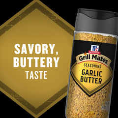 Grilled chicken burger seasoned with garlic butter blend