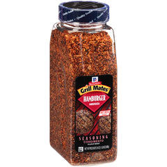 McCormick Grill Mates Hamburger Seasoning container for quick, consistent burgers