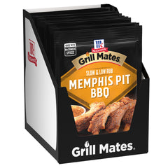 McCormick Grill Mates Memphis Pit Rub pack close-up for savory pork.