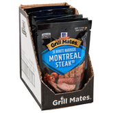 McCormick Grill Mates Montreal Steak Marinade pouch ready to tear and pour for flavor