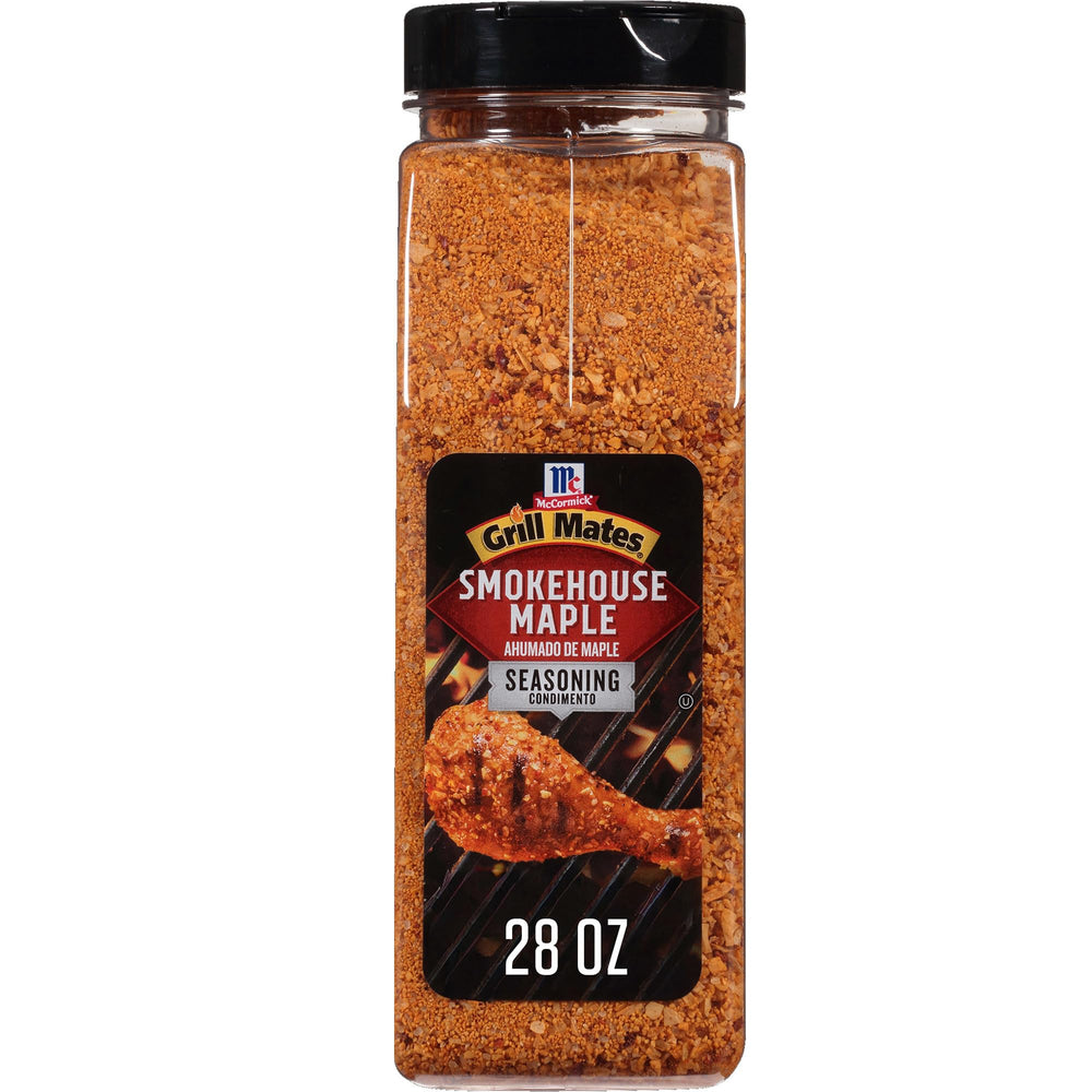 McCormick Grill Mates Smokehouse Maple jar-front ready for bold barbecue flavor