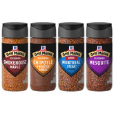 McCormick Grill Mates Spicy Montreal Steak seasoning jar boosts bold flavor.