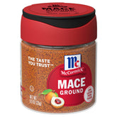 McCormick Ground Mace jar front for baking and savory dishes