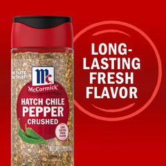 McCormick Hatch Chile Pepper crushed sprinkled over eggs for brighter breakfast