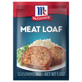 McCormick Meat Loaf Seasoning Pack labeled for quick family dinners
