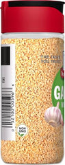 McCormick Minced Garlic label-closeup emphasizes no fillers or preservatives