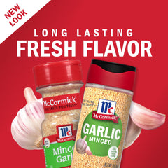 McCormick Minced Garlic spoon-pour demonstrates fast flavor enhancement for soups and sauces