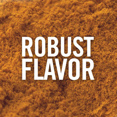 Closeup of McCormick Organic Ground Turmeric powder with rich color