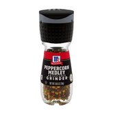 McCormick Peppercorn Medley grinder bottle front shows colorful peppercorns for fresh flavor