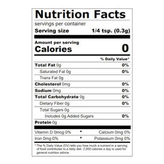Close-up of bottle back lists ingredients and MSG-free claim for McCormick seasoning
