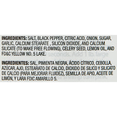 McCormick Perfect Pinch Lemon & Pepper pour-spout view for easy portioning.