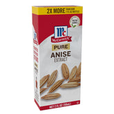 McCormick Pure Anise Extract 2oz bottle shows bold flavor for baking.