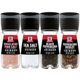 McCormick Himalayan pink salt grinder close-up for versatile seasoning