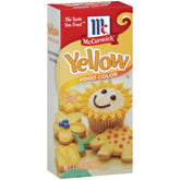 McCormick Yellow Food Color bottle showing a bright hue for frostings and desserts