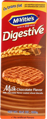 McVitie's Digestive Milk packaging closeup, highlighting a premium ingredient base.