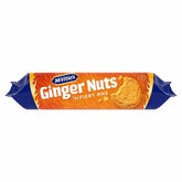 McVitie's Ginger Nut 4-pack front view, ideal for tea-time dunking.