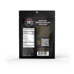 Meat Artisan Wagyu Honey Jalapeno jerky slices display rich marbling and a juicy bite.