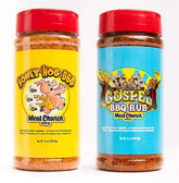 Meat Church Honey Hog bottle with sweet pork seasoning and vibrant color.