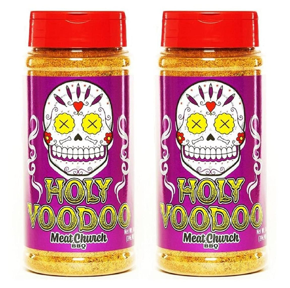 Meat Church VooDoo bottle front view ideal for poultry and vegetables.