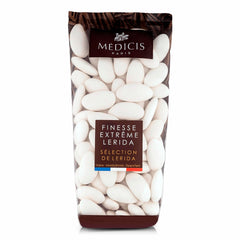 Medicis premium candied almond dragees bag closeup for elegant party favors