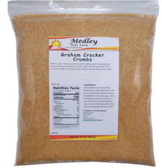 Medley Hills Farm graham crumbs bag front view for crusts and desserts