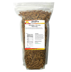 Medley Hills Farm sesame sticks narrow 2.5 lbs with crisp, savory crunch.