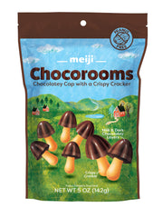Meiji Chocorooms resealable pouches 12-pack shown for freshness