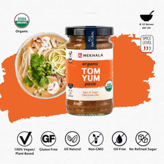Mekhala Tom Yum paste ready-to-serve soup bowl highlighting bright tangy aroma