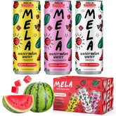 Mela Watermelon Water Original bottle on a desk, refreshing hydration for daily routines.