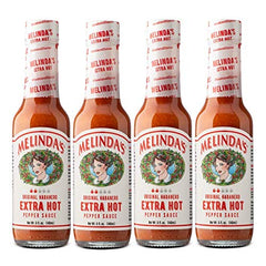 Melinda's Original Habanero Extra Hot Sauce bottle shows bold flavor for everyday meals