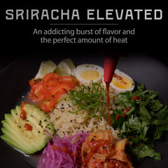 Melinda's Sriracha ingredients — peppers and garlic for authentic flavor
