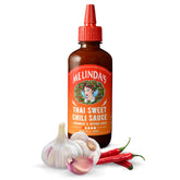 Melinda's Thai Sweet Chili bottle front view showing label and color