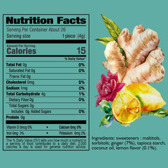 Melting Sweet Lemon Ginger Chews on-the-go package, ideal for keto-friendly snacking.