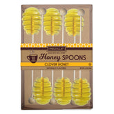 Melville Candy honey spoon gift box closeup, showcasing premium craftsmanship.