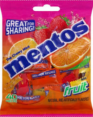 Mentos Fruit mints individually wrapped package for quick, mess-free treats.