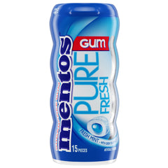 Pocket bottle on-the-go for quick refresh with Mentos gum.