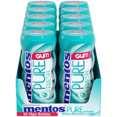 Mentos Pure Fresh Wintergreen gum pack holds 15 pieces for daily use