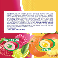 Mentos tropical red fruit lime pack ready to share at school or work