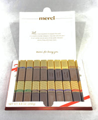 Merci chocolates hazelnut creme: decadent nutty filling for a refined dessert moment.