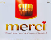 Merci fine European chocolates assortment in a 675g pack, perfect for gifting and sharing.