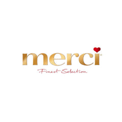 Close-up texture of Merci Finest dark chocolate for tasting.