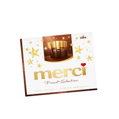 Merci Finest European dark chocolates box 250g, ideal for gifting.