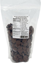 Merckens Cocoa Lite wafers bag highlighting easy melting for smooth coating