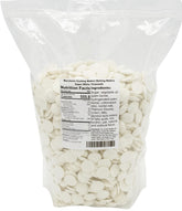 Merckens Super White wafers in a 10 lb bag ready for smooth coating.