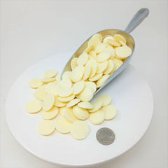 Merckens white coating used for molded candy and bark decorations.