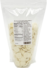 Merckens White Coating Melting Wafers 2lb bag ready for coating projects.