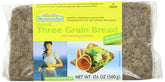 Mestemacher Three Grain bread loaf close-up highlighting hearty whole grains